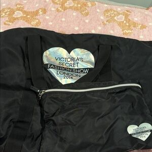 RARE Victoria's Secret Black and Silver Fashion Show Bag 2014